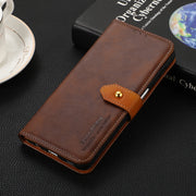 For Google Pixel 9 KHAZNEH Dual-color Cowhide Texture Flip Leather Phone Case(Brown)