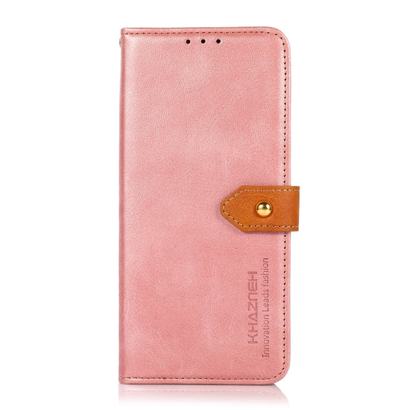 For Google Pixel 9 KHAZNEH Dual-color Cowhide Texture Flip Leather Phone Case(Rose Gold)