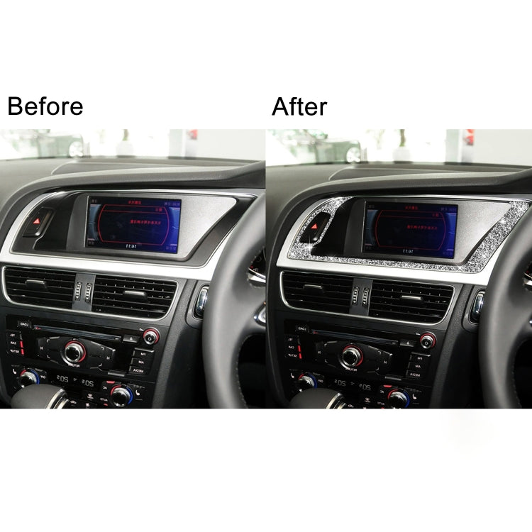 For Audi A4 / A5 / Q5 Car Navigation Outer Frame Diamond Decoration Sticker, Right Drive