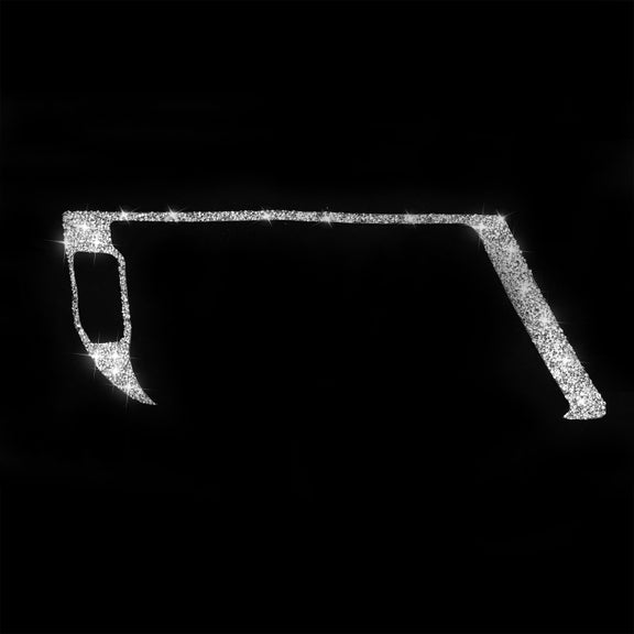 For Audi A4 / A5 / Q5 Car Navigation Outer Frame Diamond Decoration Sticker, Left Drive