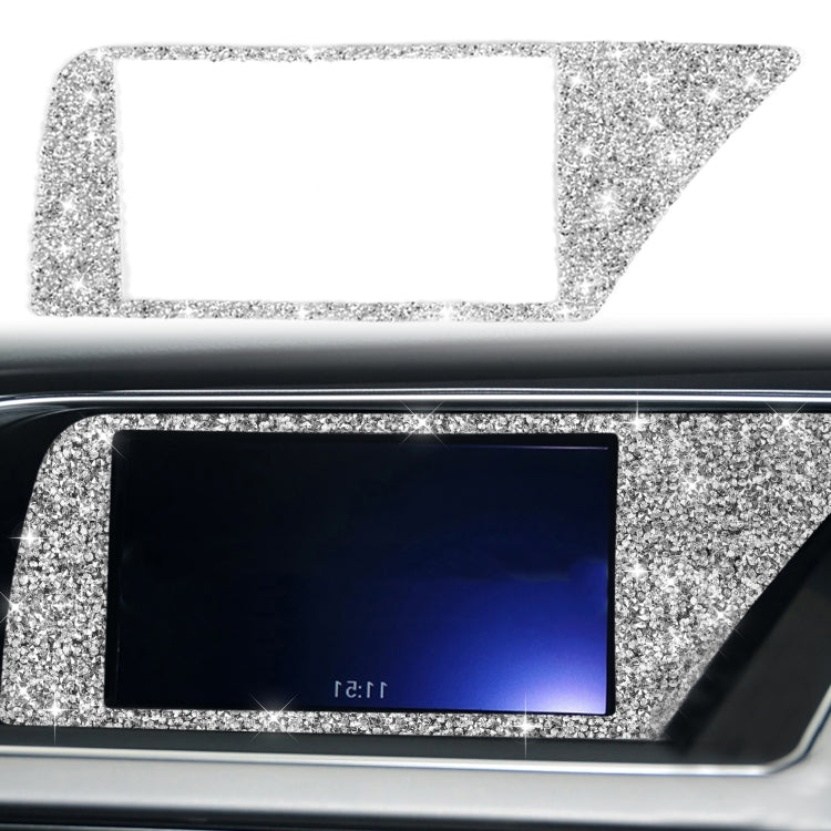 For Audi A4 / A5 / Q5 Car Navigation Inner Frame Diamond Decoration Sticker, Right Drive