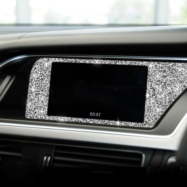 For Audi A4 / A5 / Q5 Car Navigation Inner Frame Diamond Decoration Sticker, Right Drive