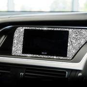 For Audi A4 / A5 / Q5 Car Navigation Inner Frame Diamond Decoration Sticker, Right Drive