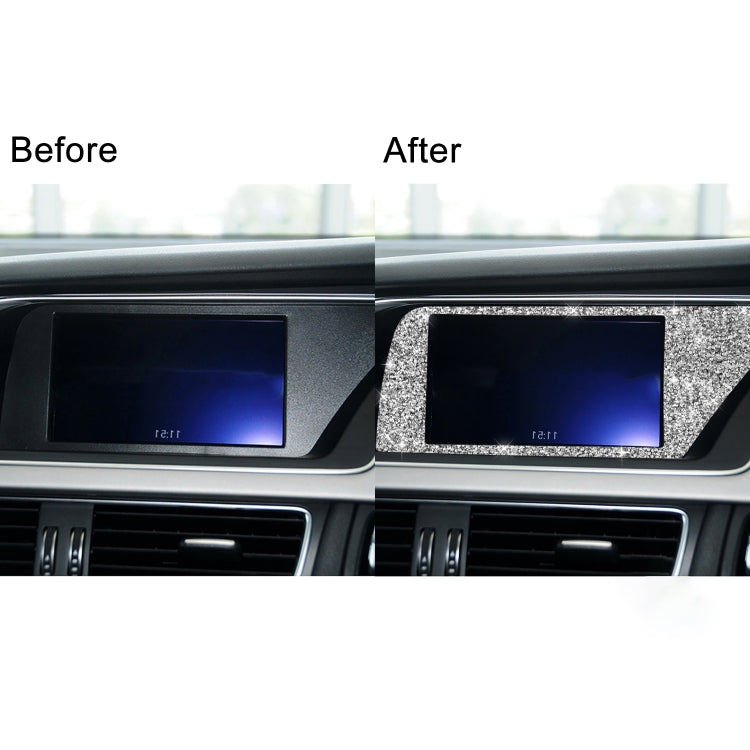 For Audi A4 / A5 / Q5 Car Navigation Inner Frame Diamond Decoration Sticker, Right Drive