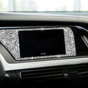For Audi A4 / A5 / Q5 Car Navigation Inner Frame Diamond Decoration Sticker, Left Drive