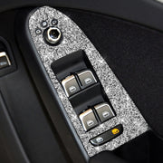 For Audi A4 / A5 / Q5 Car Door Lift Control Panel Diamond Decoration Sticker, Right Drive Low Configured