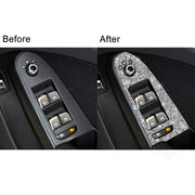 For Audi A4 / A5 / Q5 Car Door Lift Control Panel Diamond Decoration Sticker, Right Drive Low Configured