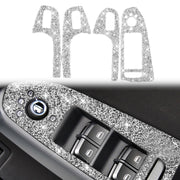 For Audi A4 / A5 / Q5 Car Door Lift Control Panel Diamond Decoration Sticker, Right Drive High Configured