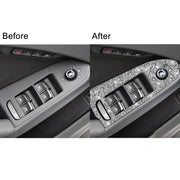 For Audi A4 / A5 / Q5 Car Door Lift Control Panel Diamond Decoration Sticker, Left Drive High Configured
