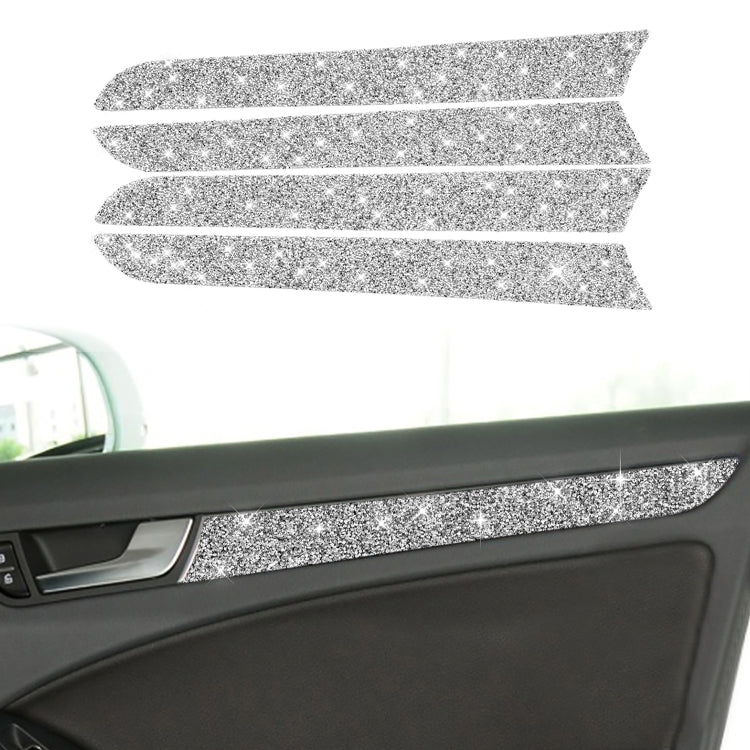 For Audi A4 / A5 / Q5 Car Interior Door Panel Trim Diamond Decoration Sticker, Left and Right Drive