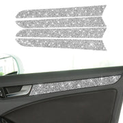 For Audi A4 / A5 / Q5 Car Interior Door Panel Trim Diamond Decoration Sticker, Left and Right Drive