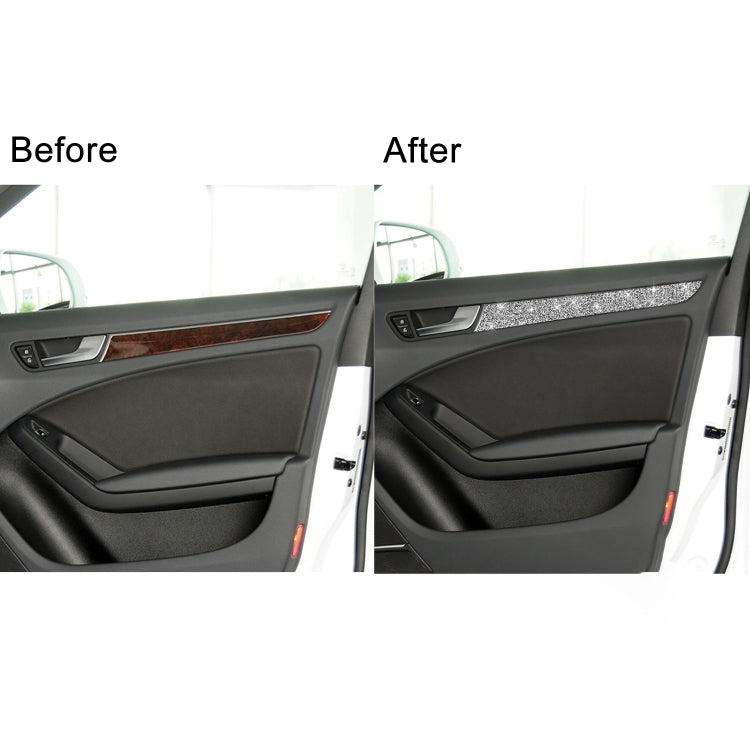 For Audi A4 / A5 / Q5 Car Interior Door Panel Trim Diamond Decoration Sticker, Left and Right Drive