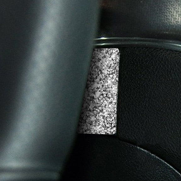 For Dodge Charger 2011-2014 Car Steering Wheel Left and Right Diamond Decorative Sticker, Left-hand Drive