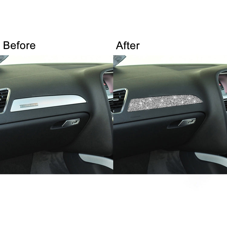 For Audi A4 / A5 / Q5 Car Dashboard Trim Diamond Decoration Sticker, Right Drive