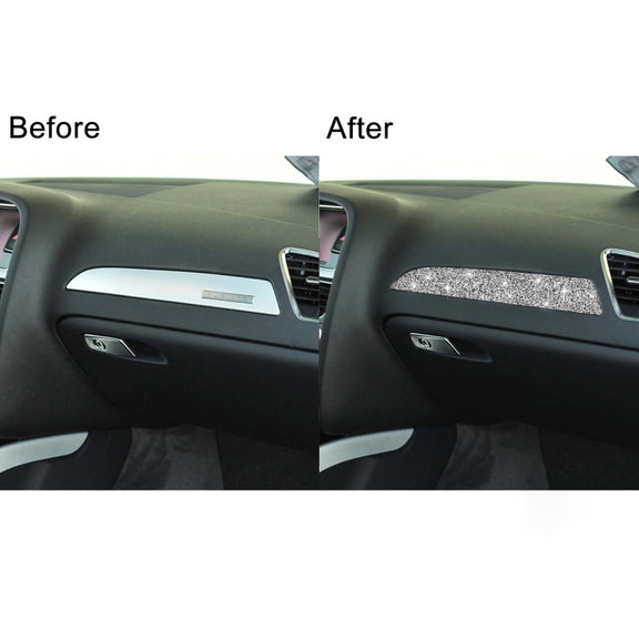 For Audi A4 / A5 / Q5 Car Dashboard Trim Diamond Decoration Sticker, Left Drive