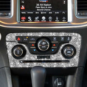 For Dodge Charger 2011-2014 Car AC Control CD Panel Diamond Decorative Sticker, Left-hand Drive