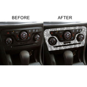 For Dodge Charger 2011-2014 Car AC Control CD Panel Diamond Decorative Sticker, Left-hand Drive