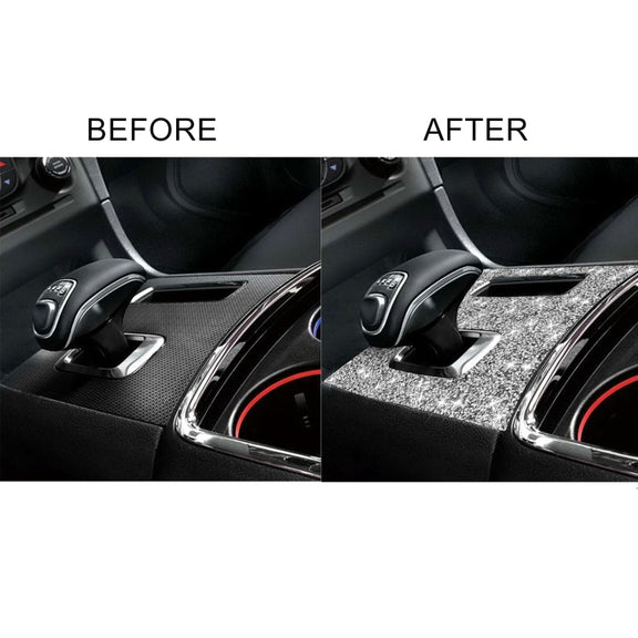 For Dodge Charger 2011-2014 Car Manual Shift Panel Diamond Decorative Sticker, Left-hand Drive