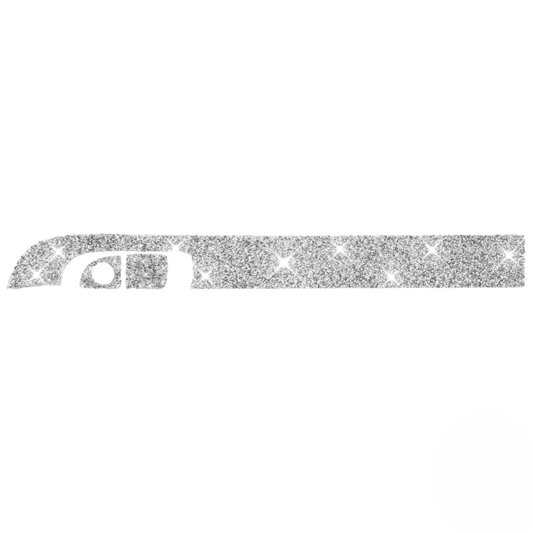 For Dodge Charger 2011-2014 3pcs/Set Car Front Passenger Seat Storage Box Handle Diamond Decorative Sticker, Left-hand Drive