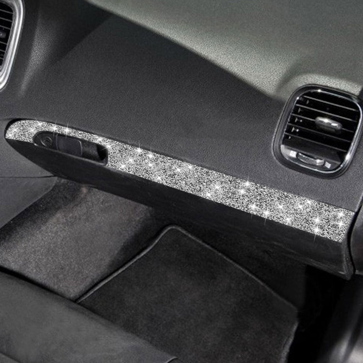 For Dodge Charger 2011-2014 Car Front Passenger Seat Storage Box Diamond Decorative Sticker, Left-hand Drive