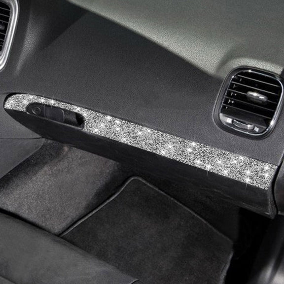 For Dodge Charger 2011-2014 Car Front Passenger Seat Storage Box Diamond Decorative Sticker, Left-hand Drive