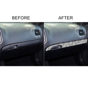 For Dodge Charger 2011-2014 Car Front Passenger Seat Storage Box Diamond Decorative Sticker, Left-hand Drive