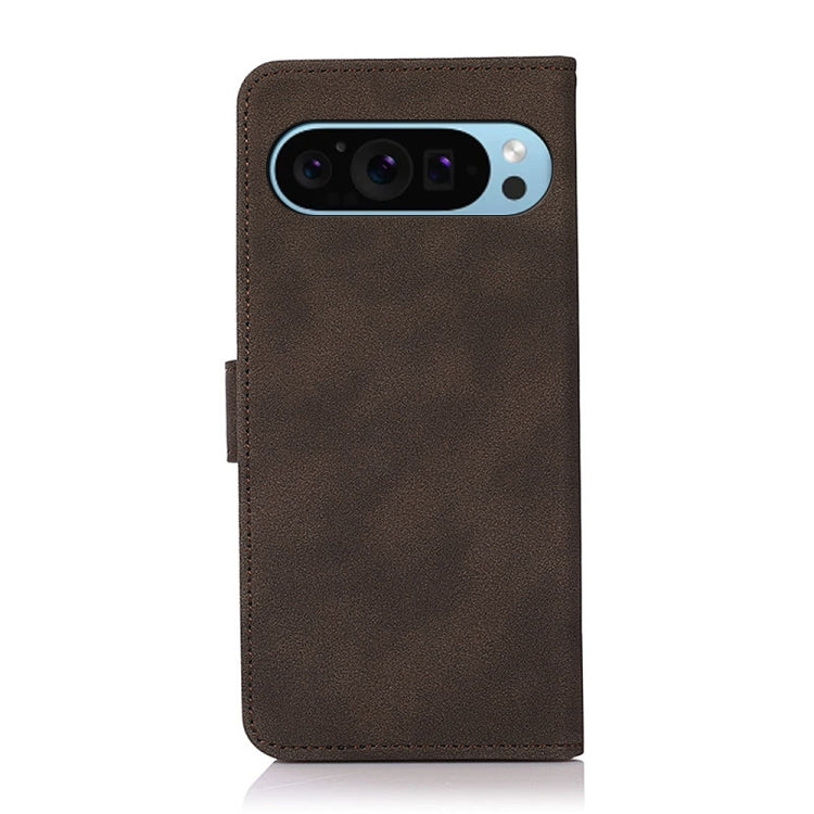 For Google Pixel 9 KHAZNEH Matte Texture Leather Phone Case(Brown)