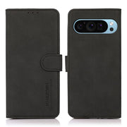 For Google Pixel 9 KHAZNEH Matte Texture Leather Phone Case(Black)