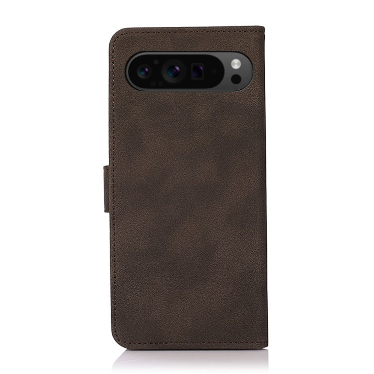 For Google Pixel 9 Pro KHAZNEH Matte Texture Leather Phone Case(Brown)