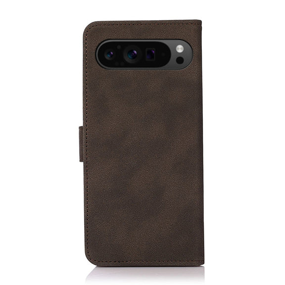 For Google Pixel 9 Pro KHAZNEH Matte Texture Leather Phone Case(Brown)