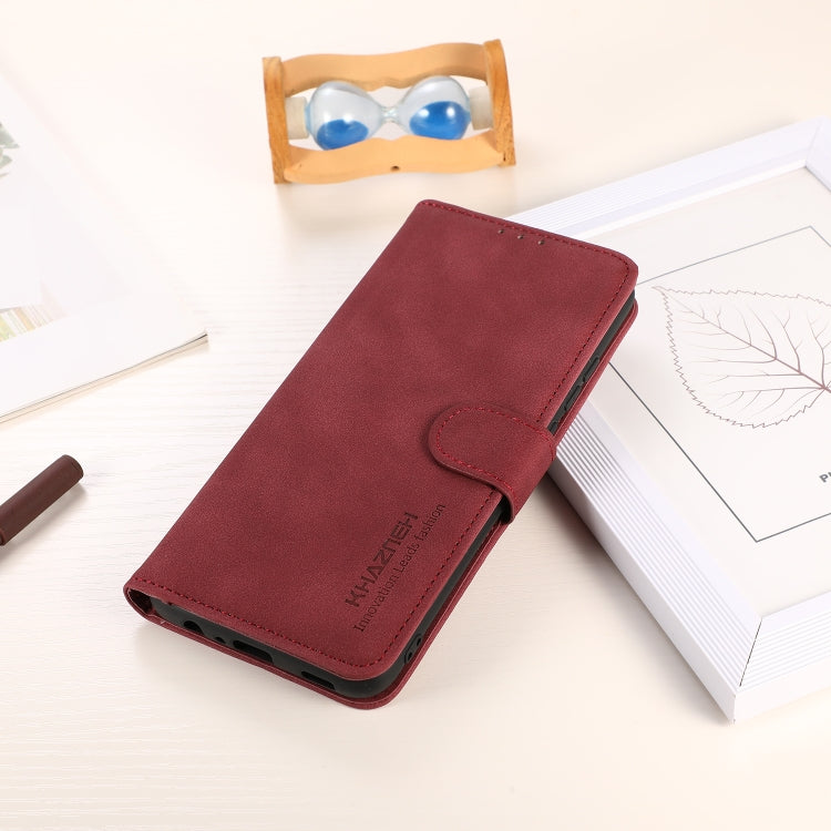 For Google Pixel 9 Pro KHAZNEH Matte Texture Leather Phone Case(Red)