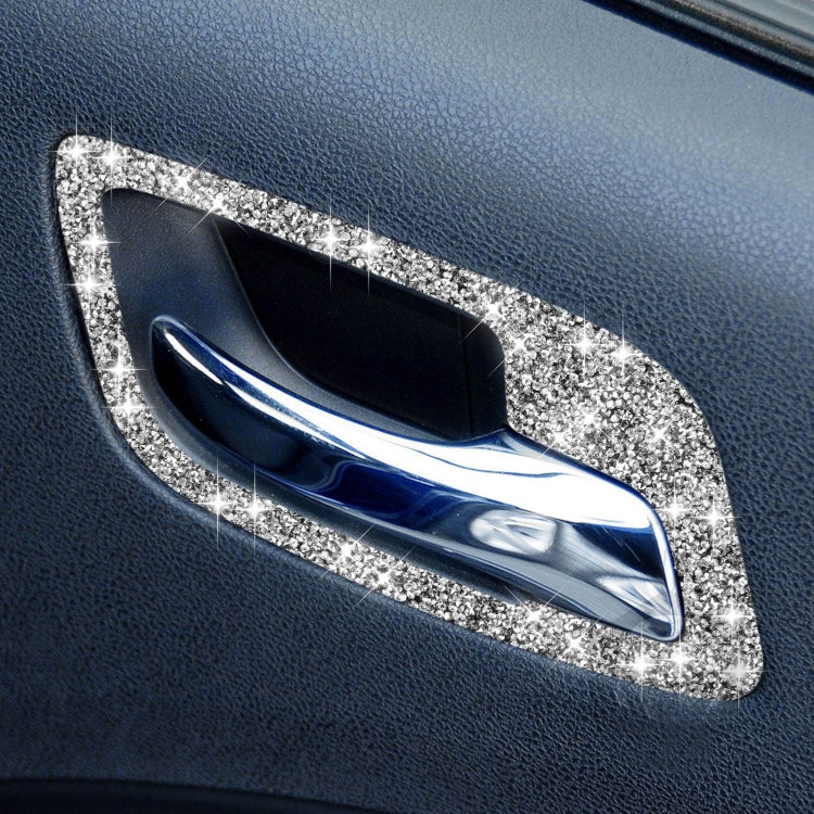 For Dodge Charger 2011-2014 Car Door Handle A Diamond Decorative Sticker, Left-hand Drive