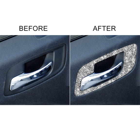 For Dodge Charger 2011-2014 Car Door Handle A Diamond Decorative Sticker, Left-hand Drive