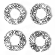 For Dodge Charger 2011-2014 Car Door Lock Ring Diamond Decorative Sticker, Left-hand Drive