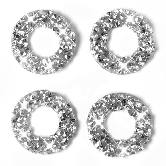 For Dodge Charger 2011-2014 Car Door Lock Ring Diamond Decorative Sticker, Left-hand Drive