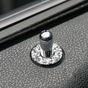 For Dodge Charger 2011-2014 Car Door Lock Ring Diamond Decorative Sticker, Left-hand Drive