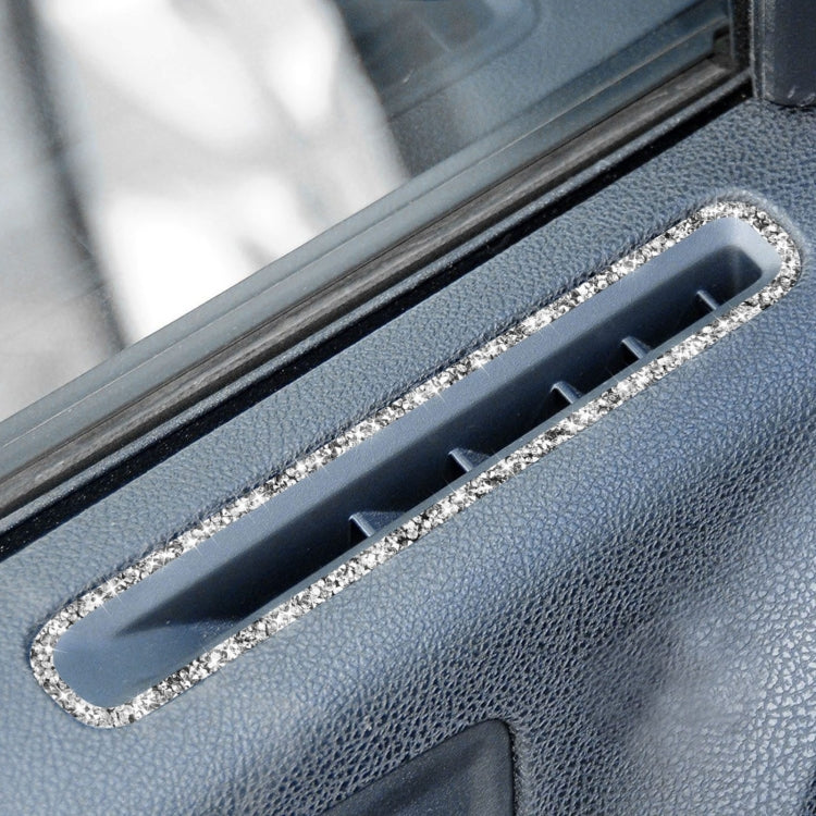 For Dodge Charger 2011-2014 Car Window Defogger Air Vent Diamond Decorative Sticker, Left-hand Drive