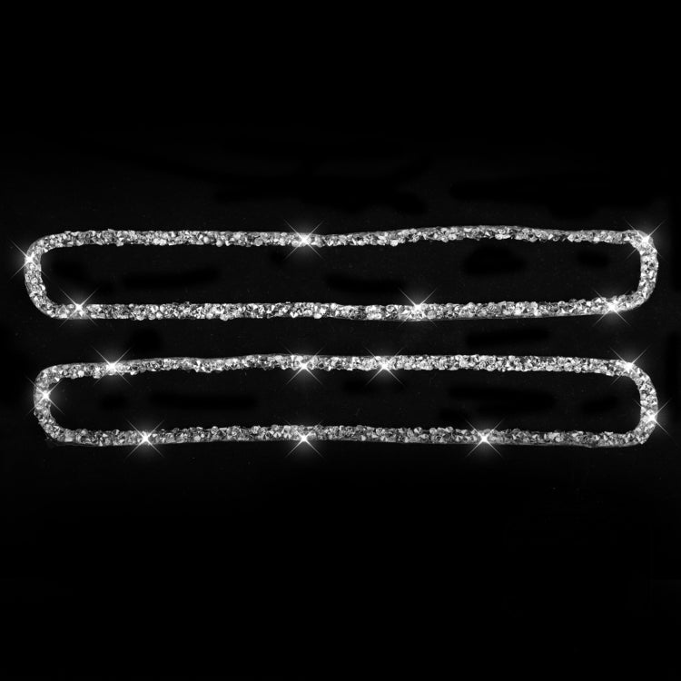 For Dodge Charger 2011-2014 Car Window Defogger Air Vent Diamond Decorative Sticker, Left-hand Drive