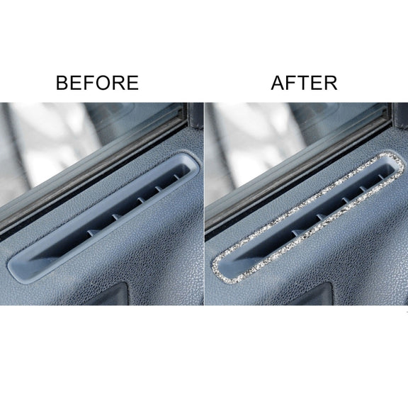 For Dodge Charger 2011-2014 Car Window Defogger Air Vent Diamond Decorative Sticker, Left-hand Drive