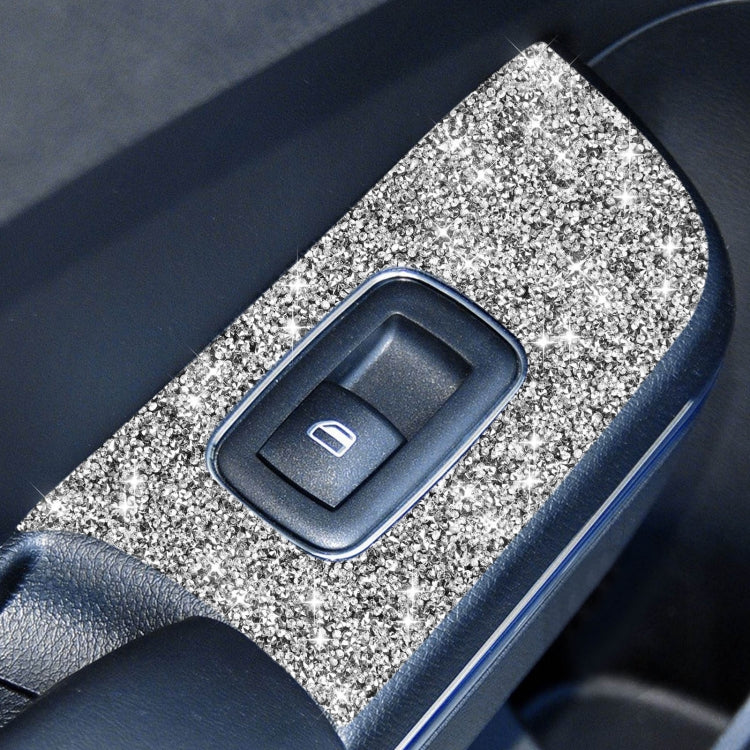 For Dodge Charger 2011-2014 4pcs/Set Car Window Lift Panel Diamond Decorative Sticker, Left-hand Drive