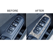 For Dodge Charger 2011-2014 4pcs/Set Car Window Lift Panel Diamond Decorative Sticker, Left-hand Drive