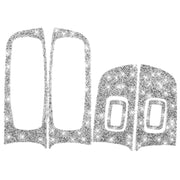 For Dodge Charger 2011-2014 6pcs/Set Car Window Lift Panel Diamond Decorative Sticker, Left-hand Drive