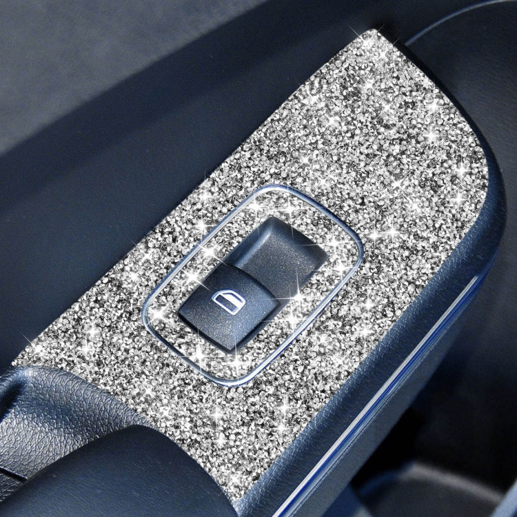 For Dodge Charger 2011-2014 6pcs/Set Car Window Lift Panel Diamond Decorative Sticker, Left-hand Drive
