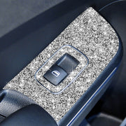 For Dodge Charger 2011-2014 6pcs/Set Car Window Lift Panel Diamond Decorative Sticker, Left-hand Drive