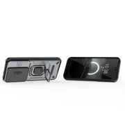 For Huawei Pura 70 Pro / Pura 70 Pro+ Sliding Camshield TPU + PC Shockproof Phone Case with Holder(Grey)