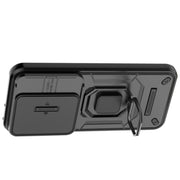 For Huawei Pura 70 Ultra Sliding Camshield TPU + PC Shockproof Phone Case with Holder(Green)