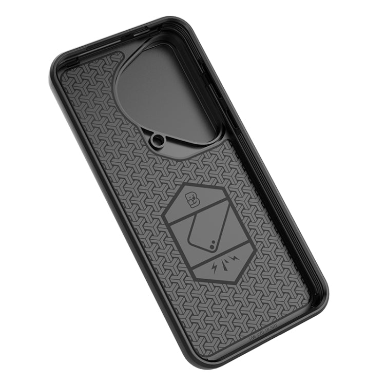 For Huawei Pura 70 Ultra Sliding Camshield TPU + PC Shockproof Phone Case with Holder(Green)