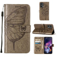 For Motorola Moto G Stylus 5G 2024 Embossed Butterfly Leather Phone Case(Grey) - Motorola Cases by PMC Jewellery | Online Shopping South Africa | PMC Jewellery | Buy Now Pay Later Mobicred