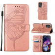 For Motorola Moto G Stylus 5G 2024 Embossed Butterfly Leather Phone Case(Rose Gold) - Motorola Cases by PMC Jewellery | Online Shopping South Africa | PMC Jewellery | Buy Now Pay Later Mobicred
