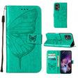 For Motorola Moto G Stylus 5G 2024 Embossed Butterfly Leather Phone Case(Green) - Motorola Cases by PMC Jewellery | Online Shopping South Africa | PMC Jewellery | Buy Now Pay Later Mobicred